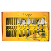 Juego de Cubiertos 24 pzas de Acero Inoxidable - ANFORAMA (Todo para mi Cocina)