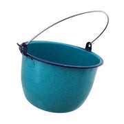 Olla de 7.7 Lt. hecha de Peltre azul turquesa. Forma convexa, Cinsa. - ANFORAMA (Todo para mi Cocina)